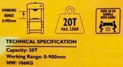 Пресс гидравлический напольный 20т JCB JCB-TY20030