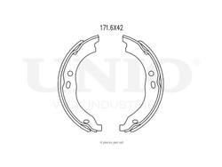 Колодки тормозные бараб. задние UNIO BRP-10086