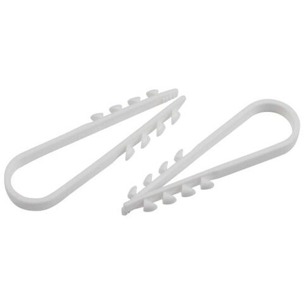 Дюбель-хомут 5-10мм для круглого кабеля NO-224-556 бел. (уп.10шт) Эра Б0066270