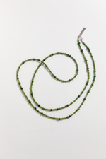 Длинные бусы Akulina из зеленого нефрита Loginova x QUARZ