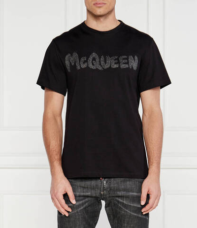 Футболка Alexander McQueen - черный(794673 QTABT)