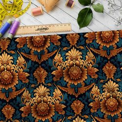 Ткань таффета итальянский орнамент с вензелями