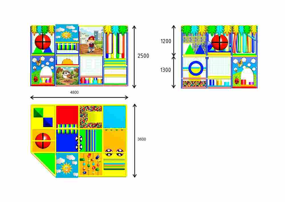 Детский игровой лабиринт «Солнечная поляна»