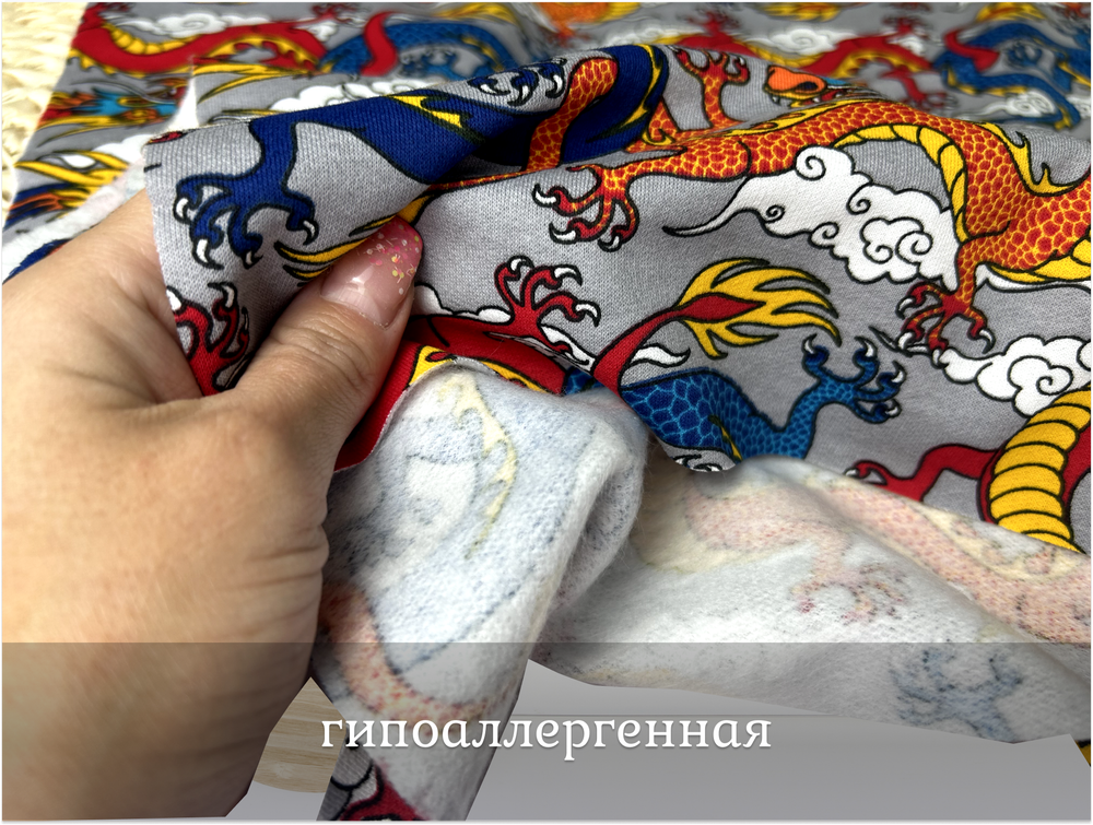 Футер 2-нитка НАЧЕС драконы