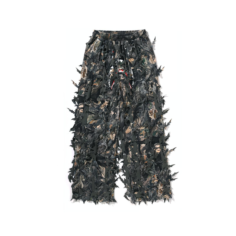 A Bathing Ape Bathing Ape Tree Edge Camo Collection Fw25 Knitted Sweatpants