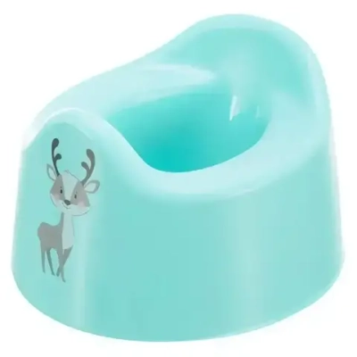 Горшок детский с декором 275х170 мм (зеленый)