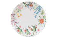 Фарфоровая обеденная тарелка MW413-II0190, 27.5 см, белый/декор