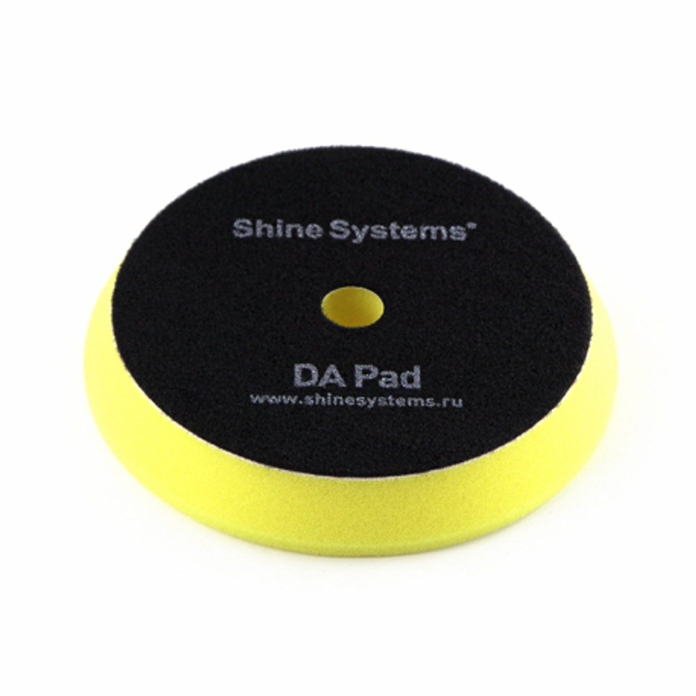 Shine Systems DA Foam Pad Yellow - полировальный круг антиголограммный желтый, 155 мм