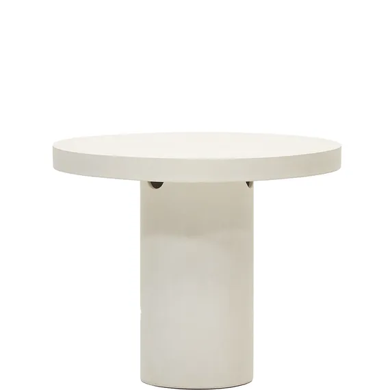 Стол Aiguablava, Ø90 см, белый цемент | La Forma | Испания