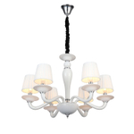 SL1112.503.06 Люстра подвесная ST-Luce Хром, Белый E14 6*40W SERENATTA