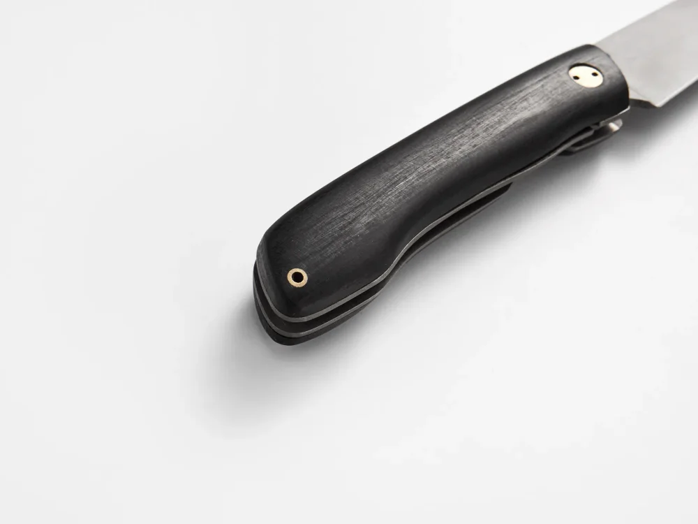 Складной нож "Нокс", сталь Х12МФ, рукоять черный мореный граб