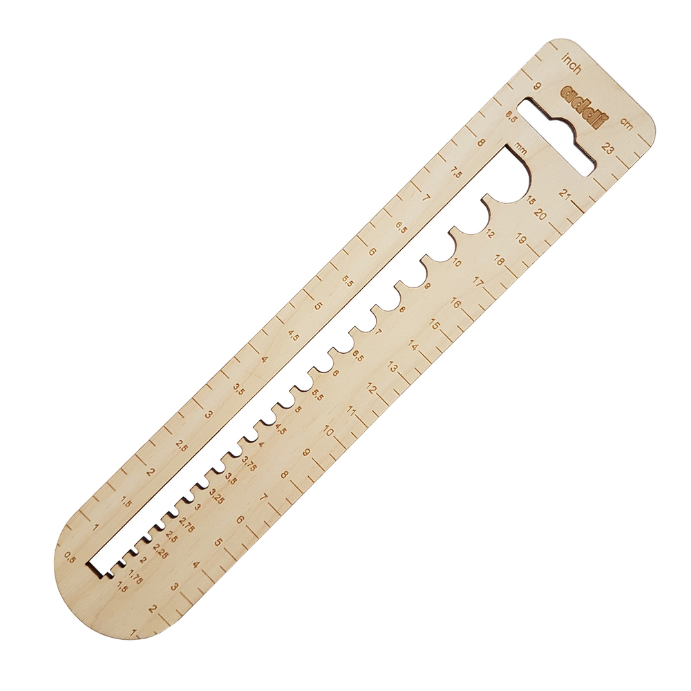 Линейки для измерения размеров спиц и крючков Addi Calibro