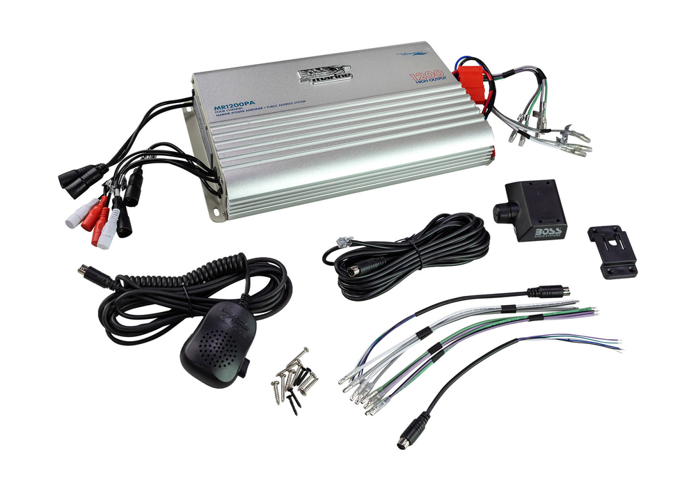 Морской усилитель BOSS MR1200, (4 канала, 1200W)