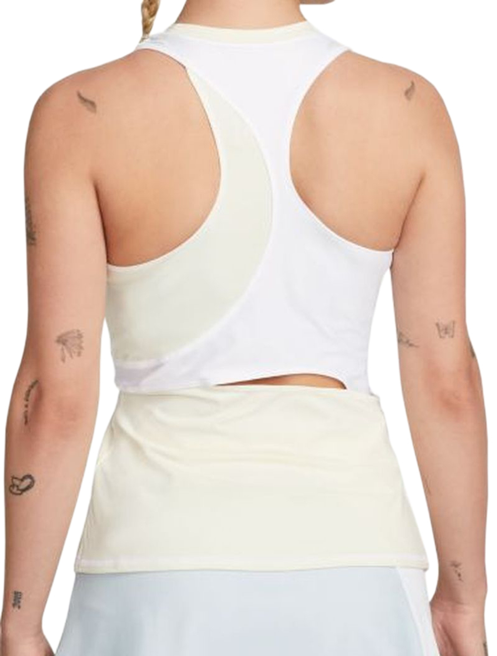 Женский топ теннисный Nike Court Dri-Fit Slam Tennis Tank W - coconut milk/white/black
