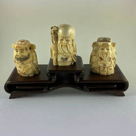 Набор статуэток нэцкэ Три звездных старца