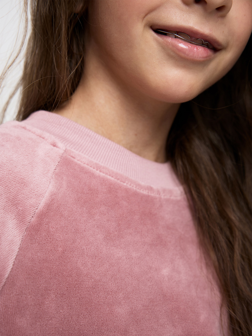 Велюровый комплект Mjölk (свитшот и брюки) Desert Rose