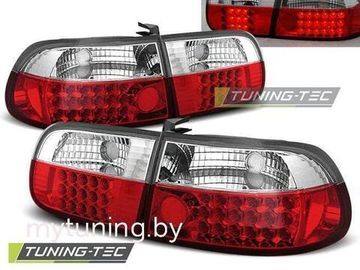 Задние фонари Honda Civic 5 red white led