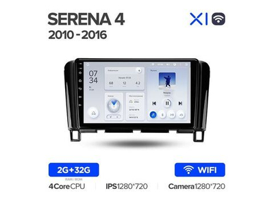 Магнитола Teyes X1 2-32 Wi-Fi Nissan Serena 4 C26 2010 — 2016 9.0"