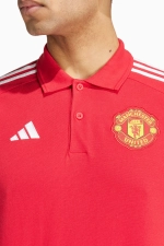 Футболка adidas Manchester United 24/25 DNA Polo - красный