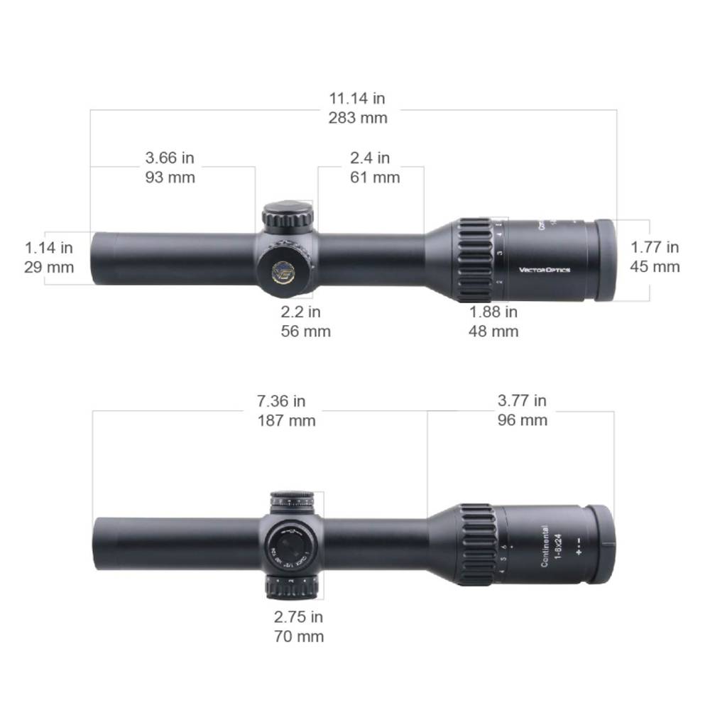 Оптический прицел Vector Optics 30мм SFP Continental x6 1-6x24 G4 Hunting ( Сетка L4a / с подсветкой )