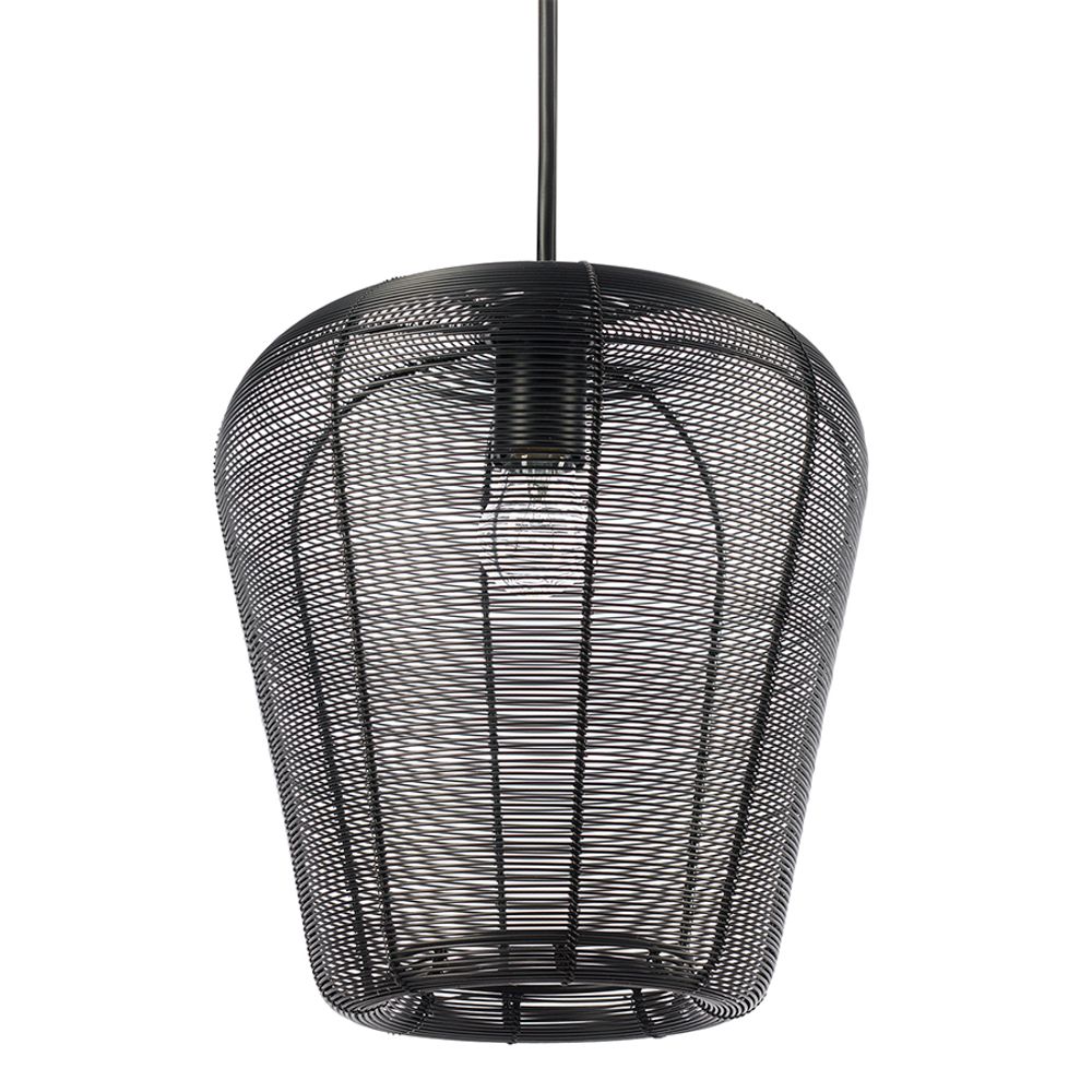 Светильник подвесной Vinger, Ø28х30 см, черный