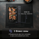 Индукционная варочная панель Zigmund & Shtain CIS 303.60 BX с вытяжкой