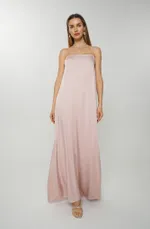 Платье-комбинация Alexandra Talalay А-силуэта AD044 жемчужно-розовое