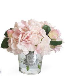 Светло-розовые гортензии с бутонами роз, Cote Noire