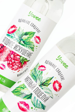 Съедобная смазка Yovee «Ягодное искушение», с Д-Пантенолом (малина, мята)