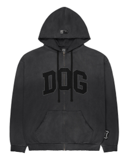 Зип-худи «DOG» антрацитовый