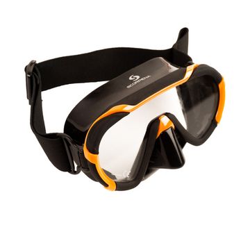 Маска Scorpena Miami Junior черно-оранжевая