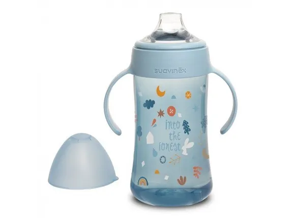 Поильник Suavinex Into the Forest с ручками от 4 мес. 270 мл Голубой