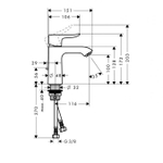 Смеситель для раковины Hansgrohe Metris 31080000