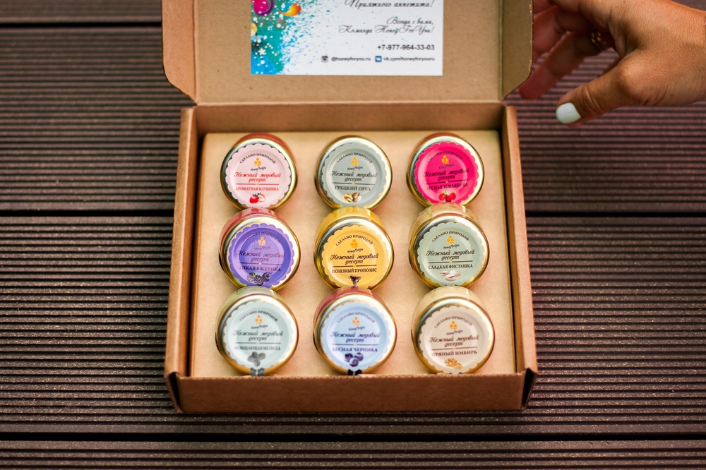 Медовый подарочный набор HoneyForYou "Радуга вкусов"