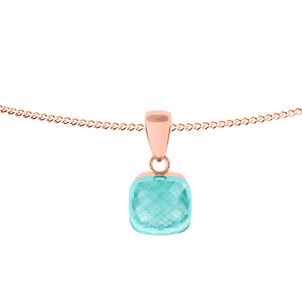 Колье Qudo Firenze soft aqua 400413.1 BL/RG