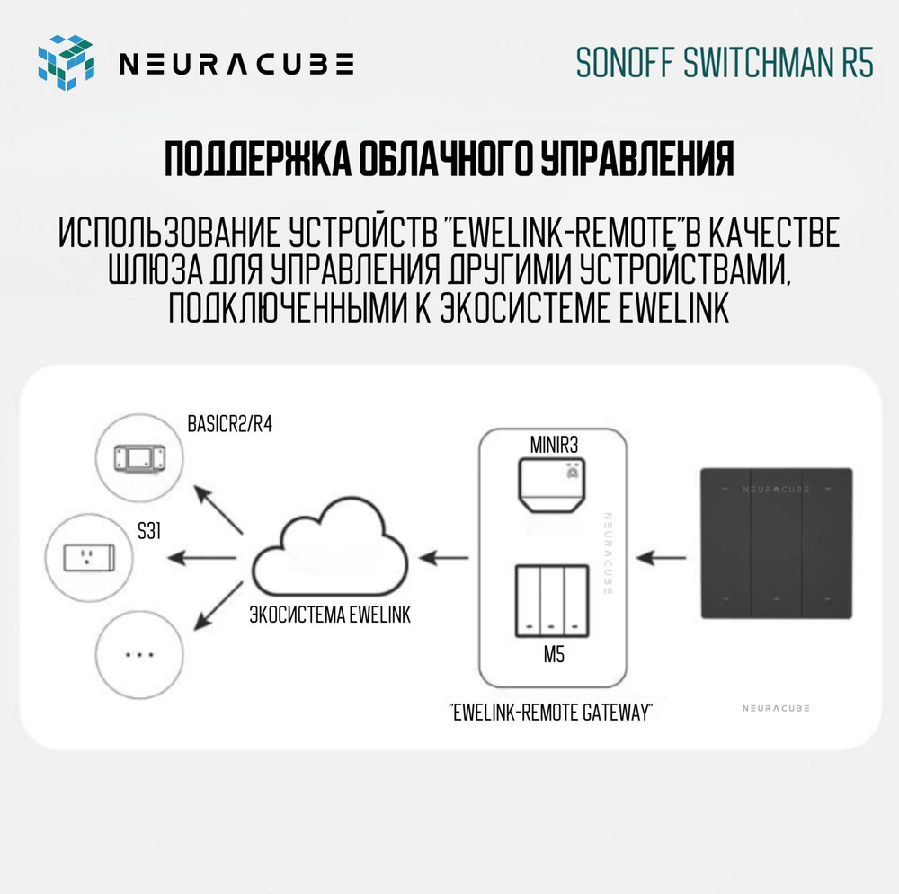 Контроллер Sonoff SwitchMan R5