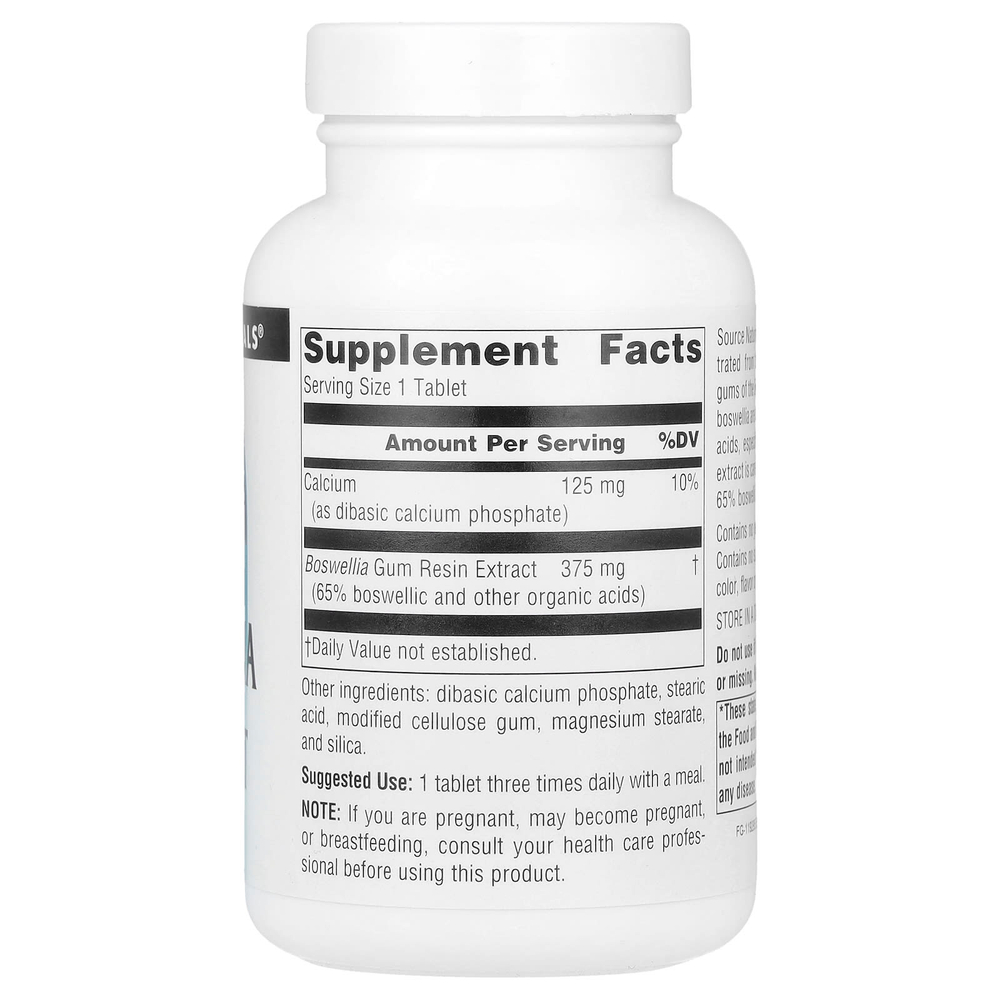 Source Naturals, экстракт босвеллии, 100 таблеток