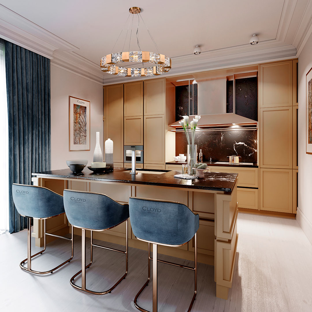 Люстра Cloyd CORUND-A C10 / Ø60 см - латунь (арт.10953)