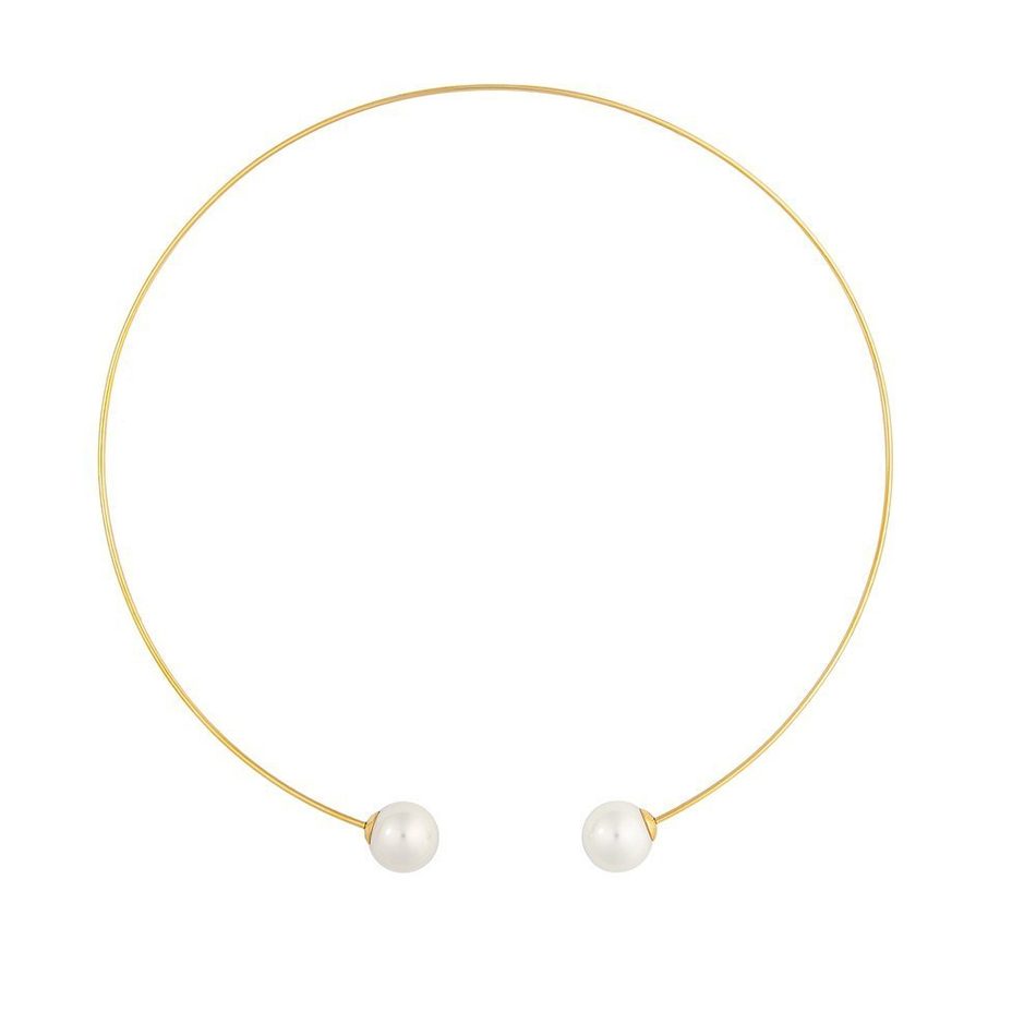 Колье Possebon White Pearl B0500.1 BW/G