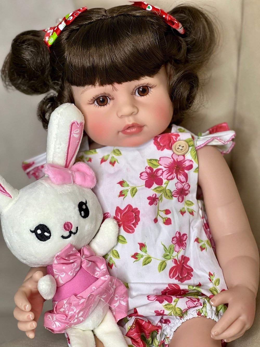 Кукла Реборн виниловая 55см в пакете (FA-123)