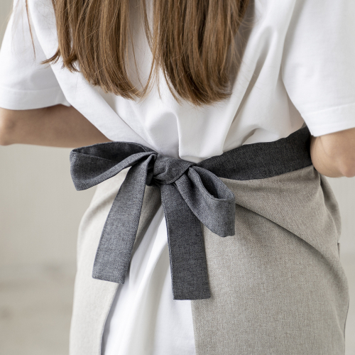 Фартук «Ибица» |  бежево-серый