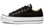 Converse Chuck Taylor All Star Platform Low Top sponge cake bottom non-slip lightweight Low-top canvas shoes women's Black and white