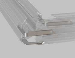 Ambrella Комплект угловых соединителей для шинопровода в натяжной потолок Magnetic SMART 220V 25mm 4шт Track System GL1073