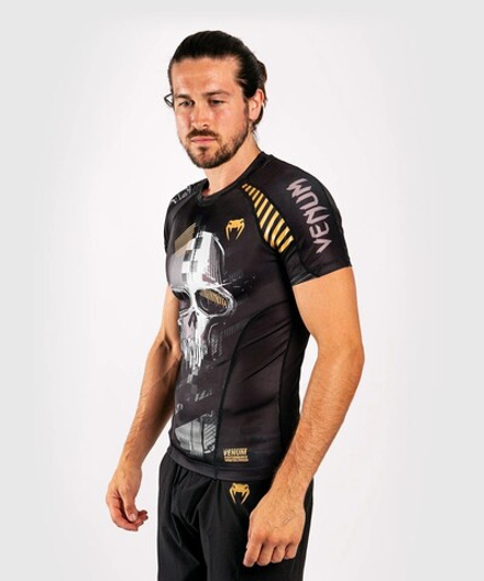 Рашгард Venum Skull Rashguard Short Sleeves Black/Grey