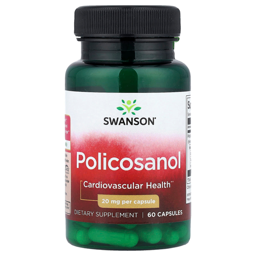 Swanson Vitamins, поликозанол, 20 мг, 60 капсул