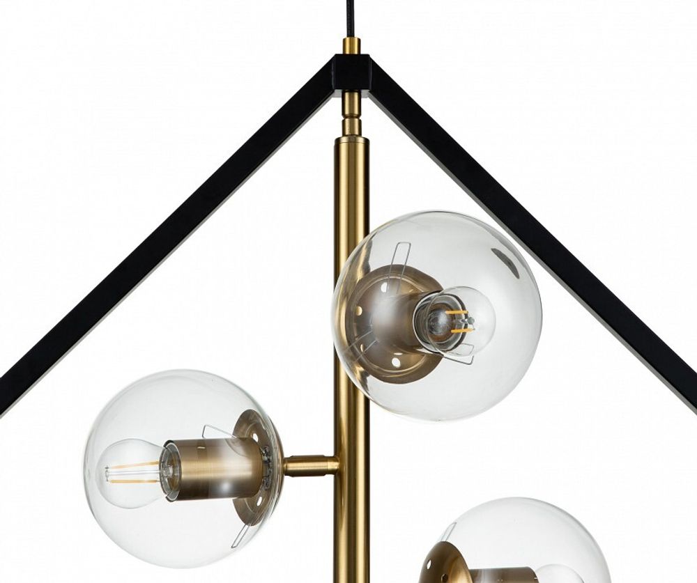 Подвесная люстра Indigo Faccetta 13005/A/4P Black