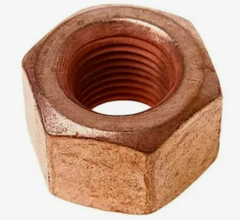 Гайка 10х1.0 коллектора (обмедн) усиленная ГАЗ (6) S=17, h=12 #Г65