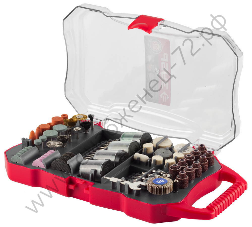 ЗУБР 208 предм., Набор мини-насадок для гравёра (35901-H208)