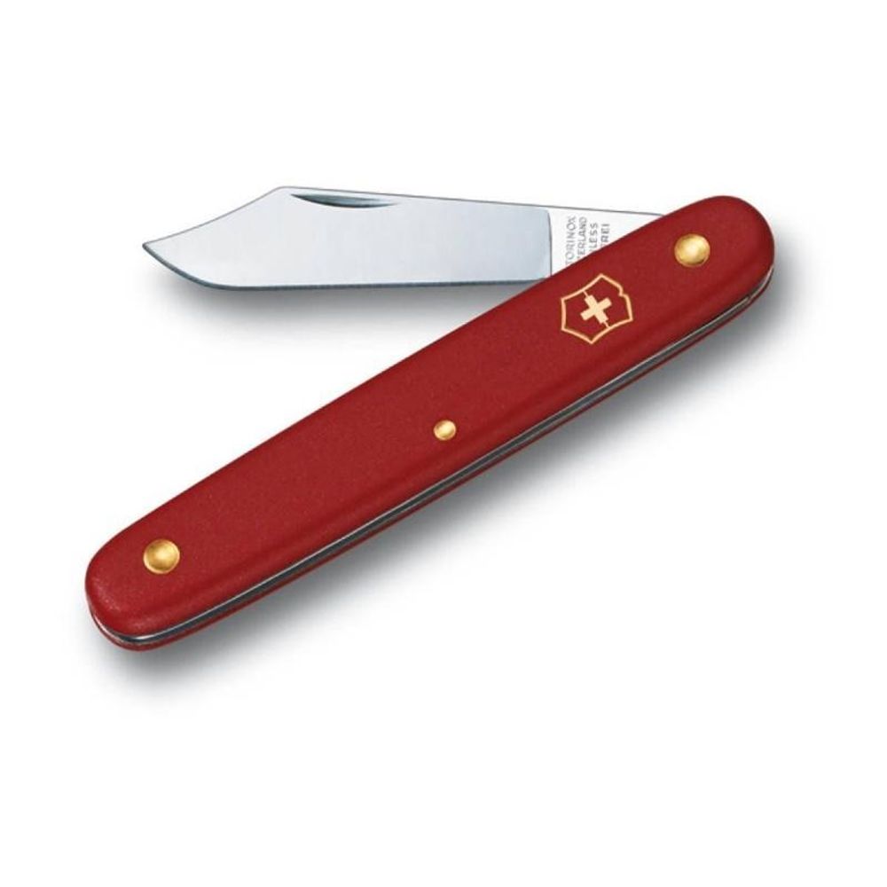 Нож садовый Victorinox для прививки и подрезания растений, красный