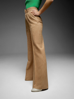 Pressed-crease wool trousers